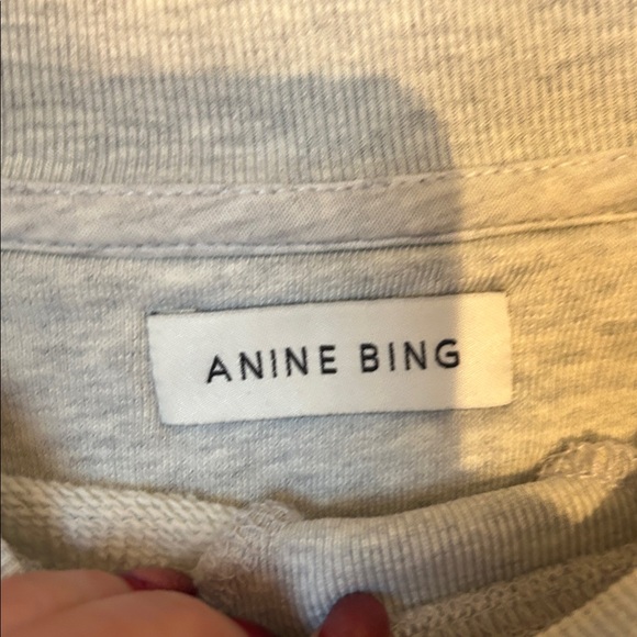 Anine Bing Jaci Cotton Logo Sweatshirt M - Picture 7 of 10